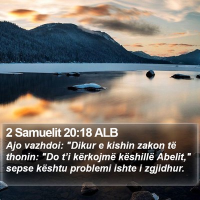 2 Samuelit 20:18 ALB Bible Verse Image