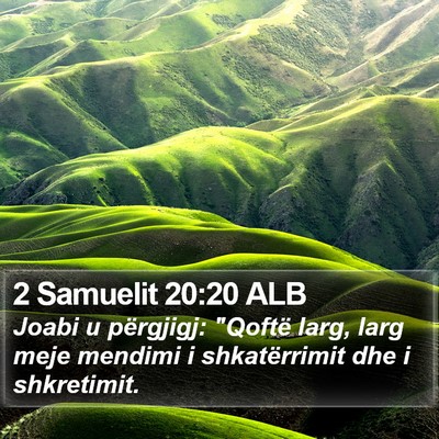 2 Samuelit 20:20 ALB Bible Verse Image