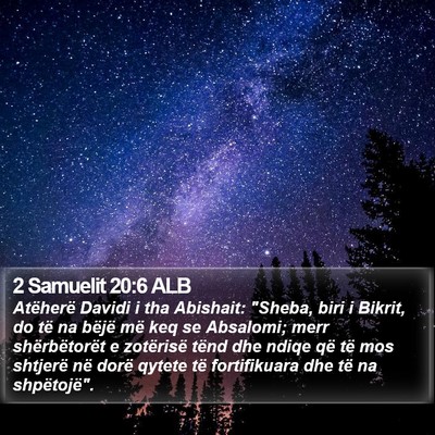 2 Samuelit 20:6 ALB Bible Verse Image