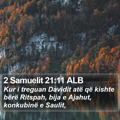 2 Samuelit 21:11 ALB Bible Verse Image