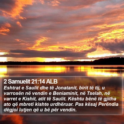 2 Samuelit 21:14 ALB Bible Verse Image