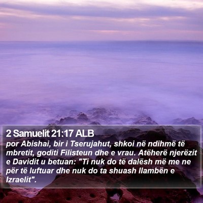 2 Samuelit 21:17 ALB Bible Verse Image