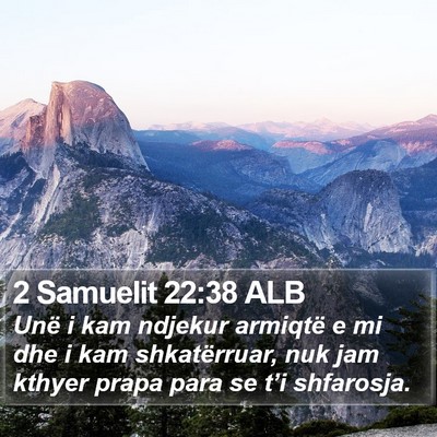 2 Samuelit 22:38 ALB Bible Verse Image