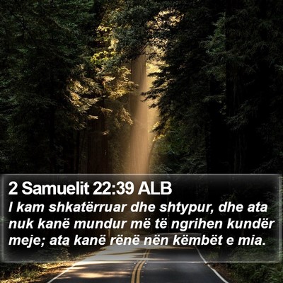 2 Samuelit 22:39 ALB Bible Verse Image