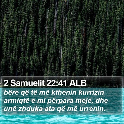2 Samuelit 22:41 ALB Bible Verse Image