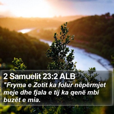 2 Samuelit 23:2 ALB Bible Verse Image