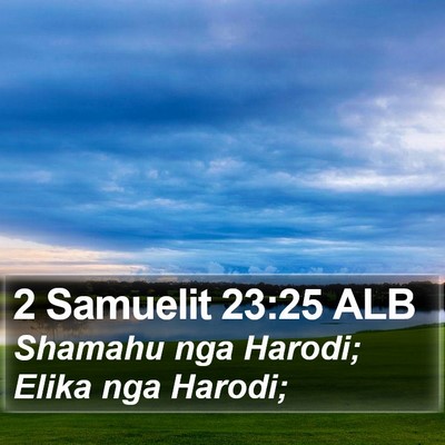 2 Samuelit 23:25 ALB Bible Verse Image