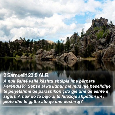 2 Samuelit 23:5 ALB Bible Verse Image