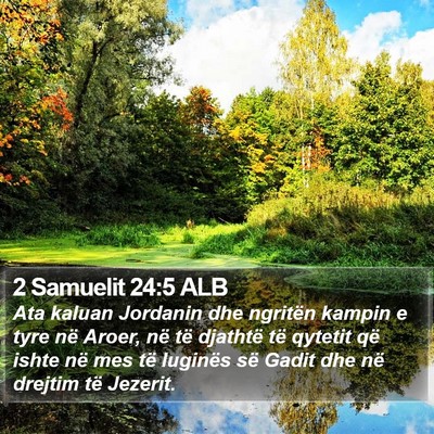 2 Samuelit 24:5 ALB Bible Verse Image