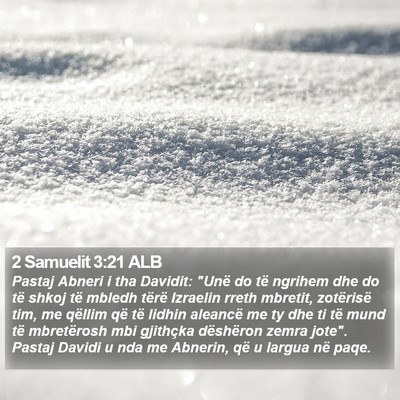2 Samuelit 3:21 ALB Bible Verse Image
