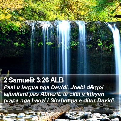 2 Samuelit 3:26 ALB Bible Verse Image