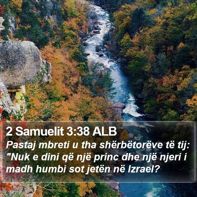 2 Samuelit 3:38 ALB Bible Verse Image