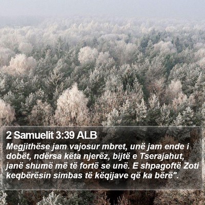 2 Samuelit 3:39 ALB Bible Verse Image