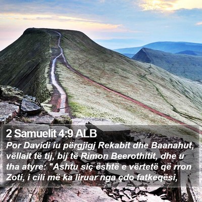 2 Samuelit 4:9 ALB Bible Verse Image