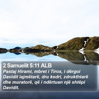 2 Samuelit 5:11 ALB Bible Verse Image