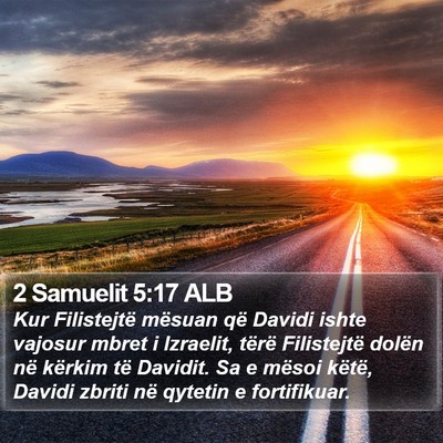 2 Samuelit 5:17 ALB Bible Verse Image