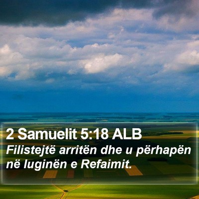 2 Samuelit 5:18 ALB Bible Verse Image