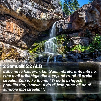 2 Samuelit 5:2 ALB Bible Verse Image