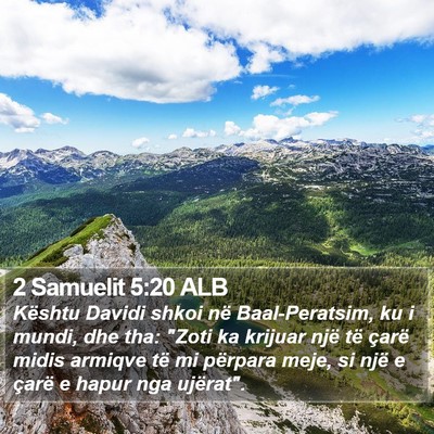 2 Samuelit 5:20 ALB Bible Verse Image