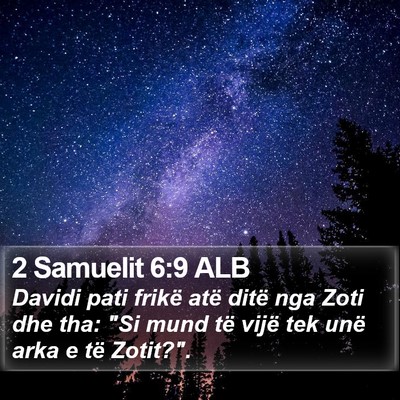 2 Samuelit 6:9 ALB Bible Verse Image