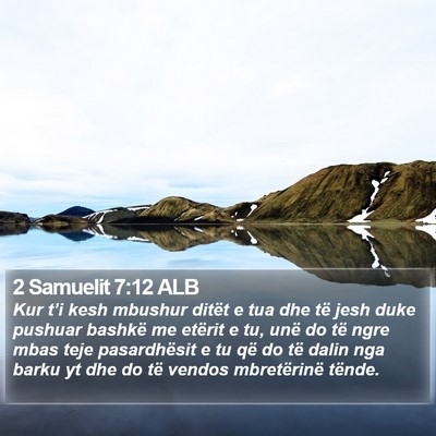 2 Samuelit 7:12 ALB Bible Verse Image