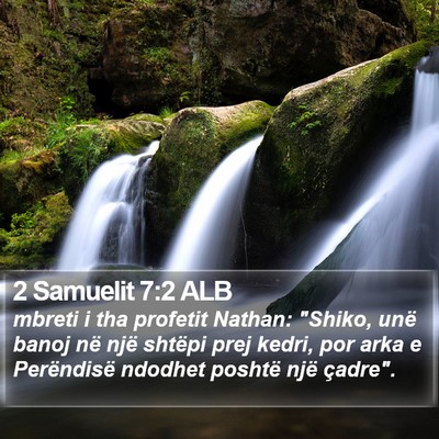 2 Samuelit 7:2 ALB Bible Verse Image