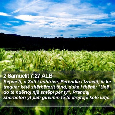 2 Samuelit 7:27 ALB Bible Verse Image