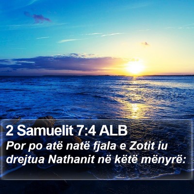 2 Samuelit 7:4 ALB Bible Verse Image