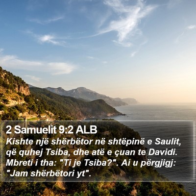 2 Samuelit 9:2 ALB Bible Verse Image