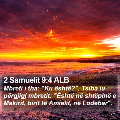 2 Samuelit 9:4 ALB Bible Verse Image