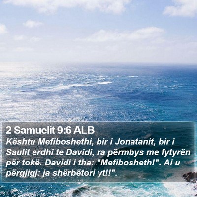 2 Samuelit 9:6 ALB Bible Verse Image