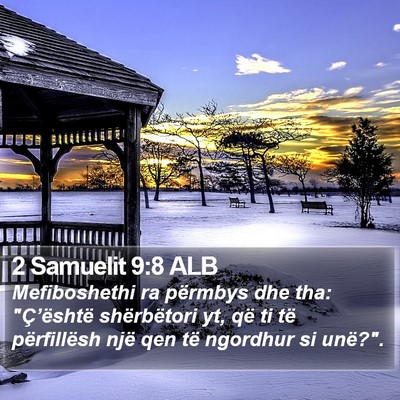 2 Samuelit 9:8 ALB Bible Verse Image