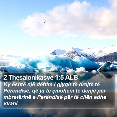 2 Thesalonikasve 1:5 ALB Bible Verse Image