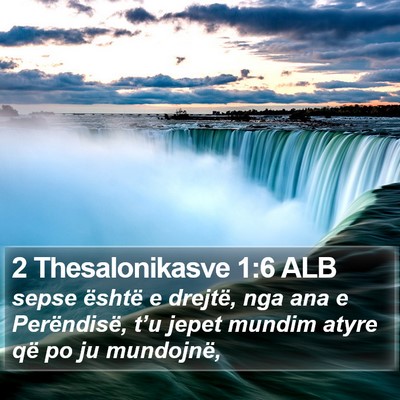 2 Thesalonikasve 1:6 ALB Bible Verse Image