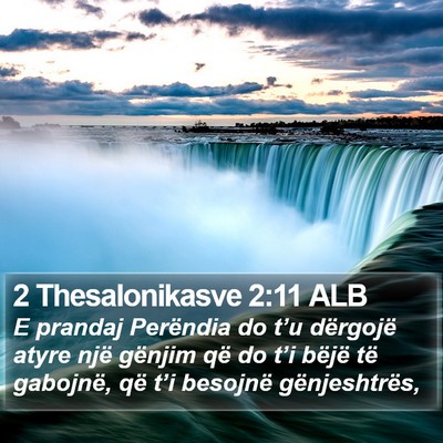 2 Thesalonikasve 2:11 ALB Bible Verse Image