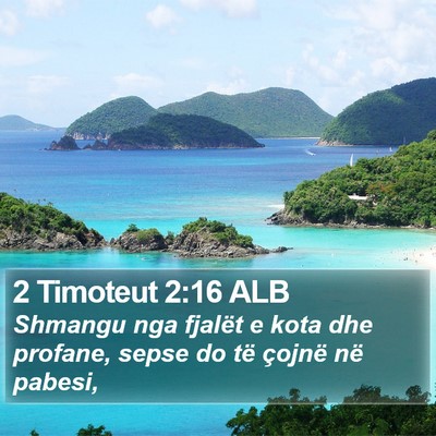 2 Timoteut 2:16 ALB Bible Verse Image