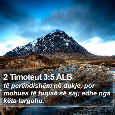 2 Timoteut 3:5 ALB Bible Verse Image