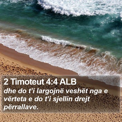 2 Timoteut 4:4 ALB Bible Verse Image