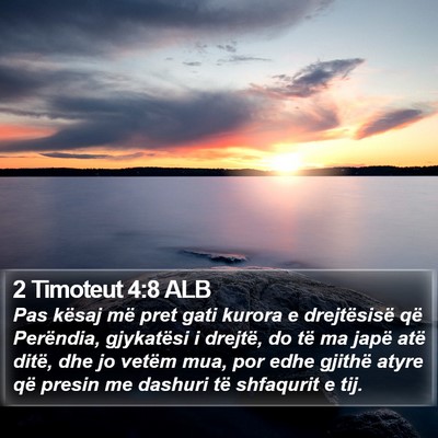2 Timoteut 4:8 ALB Bible Verse Image