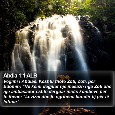 Abdia 1:1 ALB Bible Verse Image