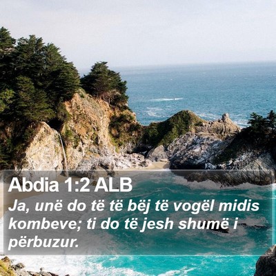 Abdia 1:2 ALB Bible Verse Image