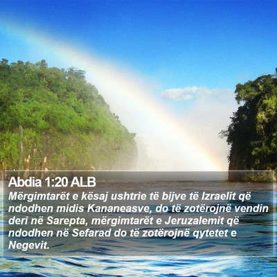 Abdia 1:20 ALB Bible Verse Image