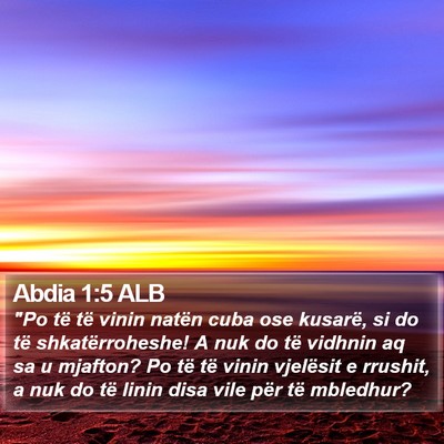 Abdia 1:5 ALB Bible Verse Image