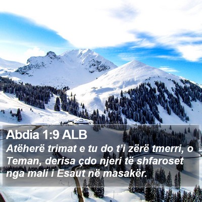 Abdia 1:9 ALB Bible Verse Image