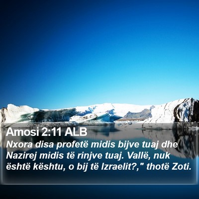 Amosi 2:11 ALB Bible Verse Image