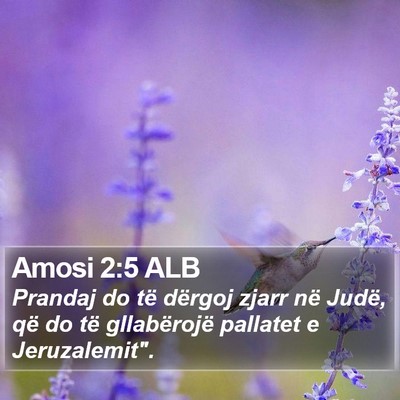 Amosi 2:5 ALB Bible Verse Image