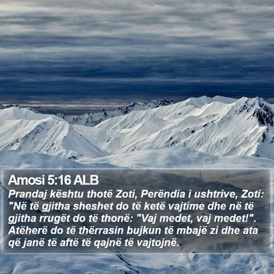 Amosi 5:16 ALB Bible Verse Image