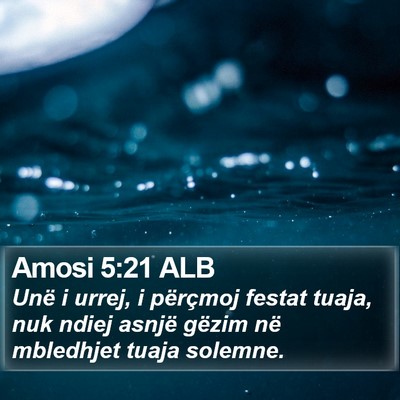 Amosi 5:21 ALB Bible Verse Image