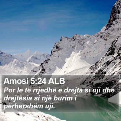 Amosi 5:24 ALB Bible Verse Image