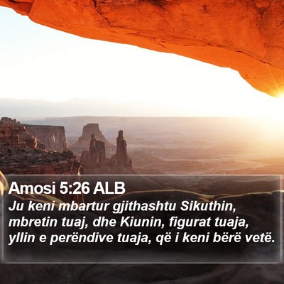 Amosi 5:26 ALB Bible Verse Image